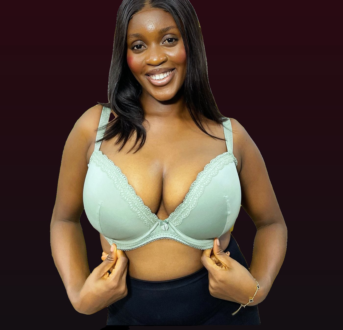 Mint lace balconette — Rubies Lingerie
